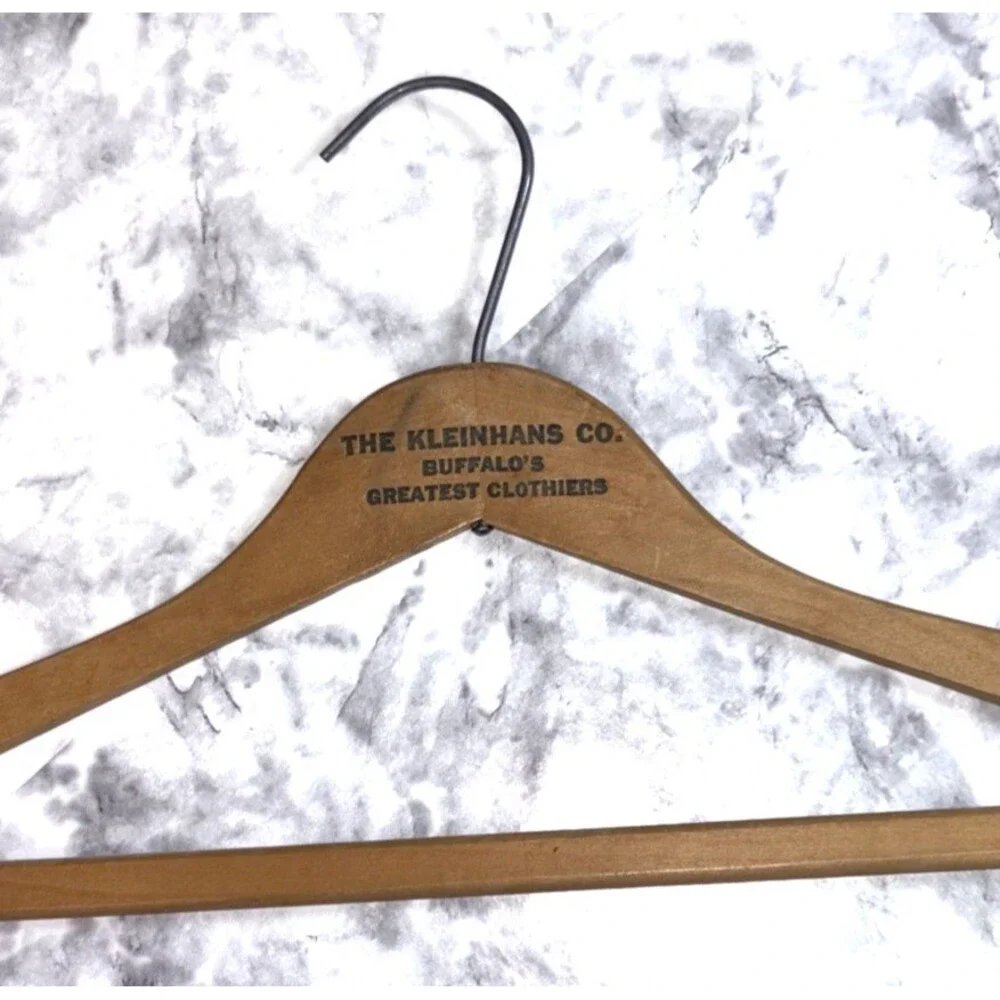 THE KLEINHANS CO Buffalo's Greatest Clothier New York NY Clothes Hanger Vintage